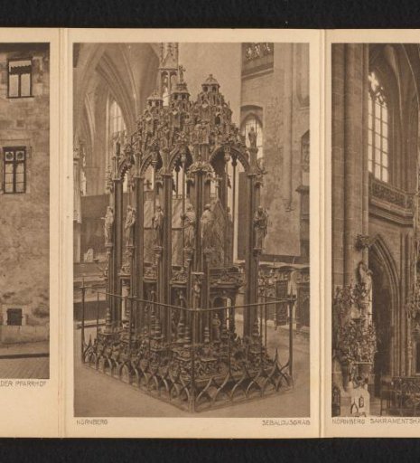 Nuremberg. Sacrament House and Angelic Greeting in St. Lorenz Church