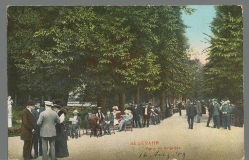 Neuenahr. View in the Spa Garden