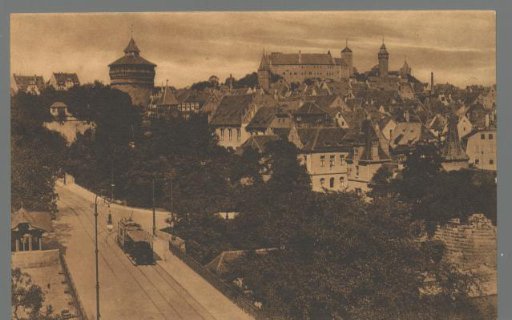 Nuremberg. Panorama from the Hallertor