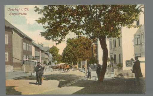 Oberhof in Thuringia. Main Street