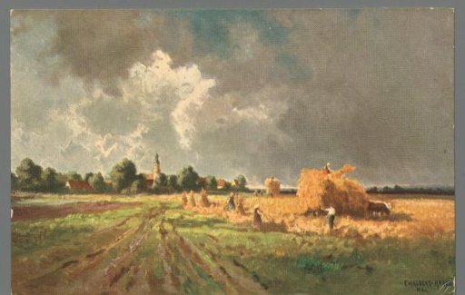 Halberg-Krauss "Corn harvest at Obermenzing"