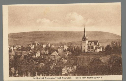 Health Resort Rengsdorf near Neuwied - View from the Roman Trench