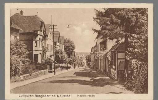 Rengsdorf, a health resort near Neuwied. Main street
