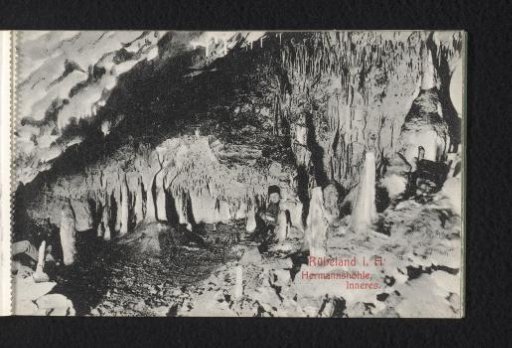 Rübeland in the Harz. Hermannshöhle. Interior