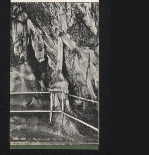 Rübeland in the Harz. Hermannshöhle. The Pulpit
