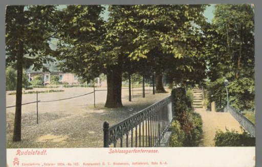 Rudolstadt. Castle Garden Terrace