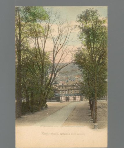 Rudolstadt, Entrance to the Anger