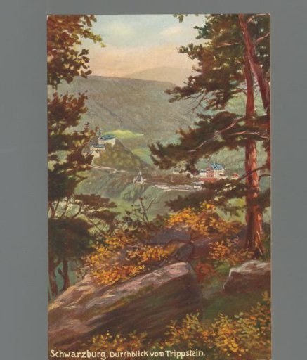 Schwarzburg, View through from the Trippstein