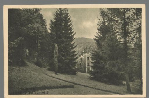 Schwarzeck. Park view of the tower villa