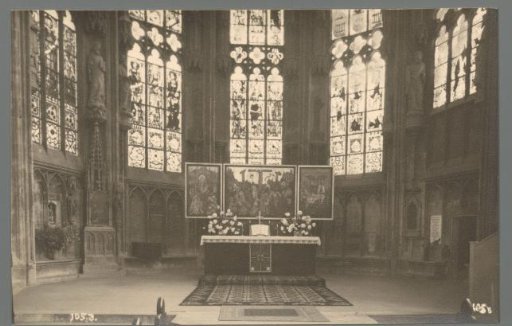 View of the altar in the Maria zur Wiese church in Soest