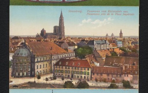 Strasbourg. Panorama from the Imperial Square / Panorama pris de la Place Impériale
