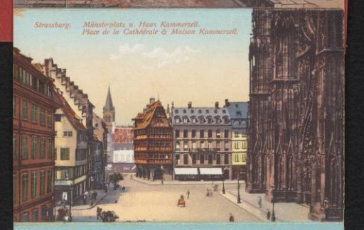 Strasbourg. Cathedral Square and Kammerzell House / Place de la Cathédrale & Maison Kammerzell