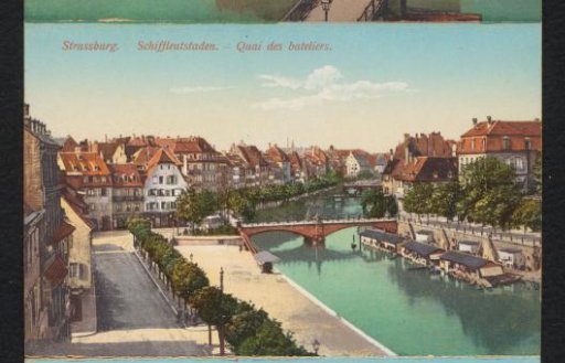 Strasbourg. Boatmen's Quay / Quai des bateliers