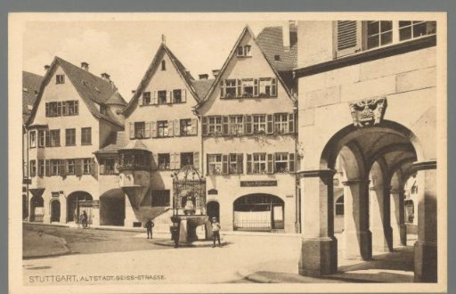 Stuttgart, Old Town, Geiss-Strasse