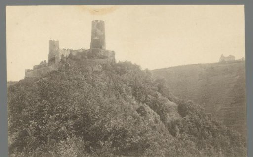 Thurant Castle Ruin with Bleidenberg near Alken on the Moselle