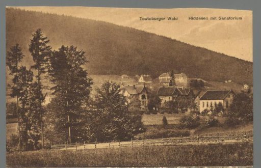 Teutoburg Forest. Hiddesen with Sanatorium