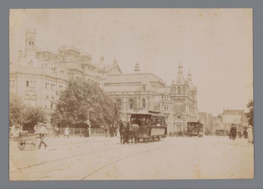 View of the City Theatre on the Leidseplein in Amsterdam