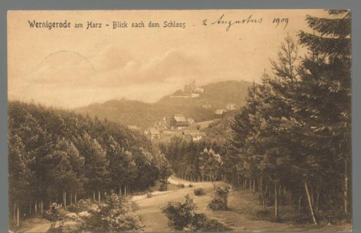 Wernigerode am Harz - View towards the Castle
