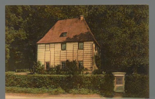 Weimar. Goethe's garden house in the park