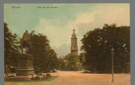 Weimar. View of the castle