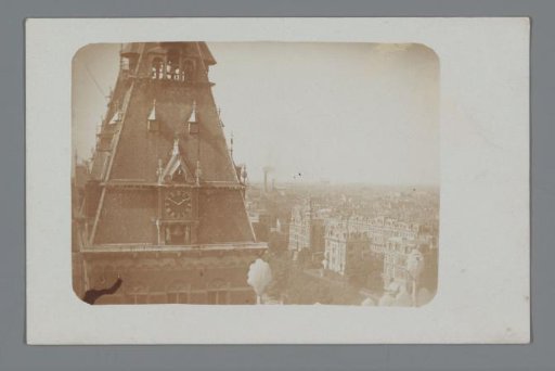 View of Amsterdam with a tower of the Rijksmuseum