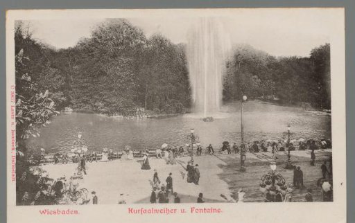 Wiesbaden. Kursaal May Festival and Fountain