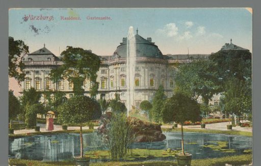 Würzburg. Residence. Garden side
