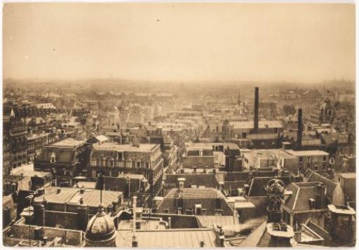View of Amsterdam from the Royal Palace on the Dam (looking towards the Rijksmuseum)