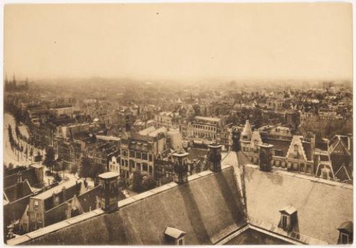 View of Amsterdam from the Royal Palace on the Dam (looking towards the southwest)