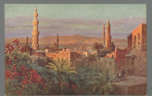Le Caire, view from the Hotel du Nil / Cairo from the Hotel du Nil