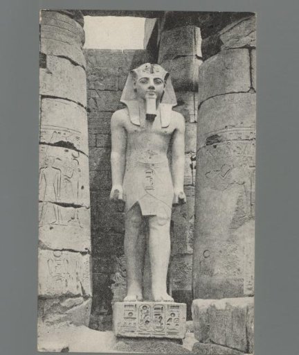 Luxor. Statue of Rameses II, 19th dynasty, 1300 B.C.