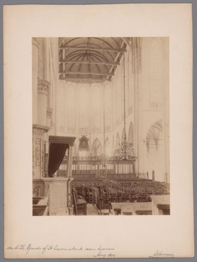Interior of the Great or Saint Lawrence Church in Alkmaar