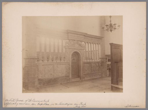 Enclosure of one of the chapels in the Great or Saint Lawrence Church in Alkmaar