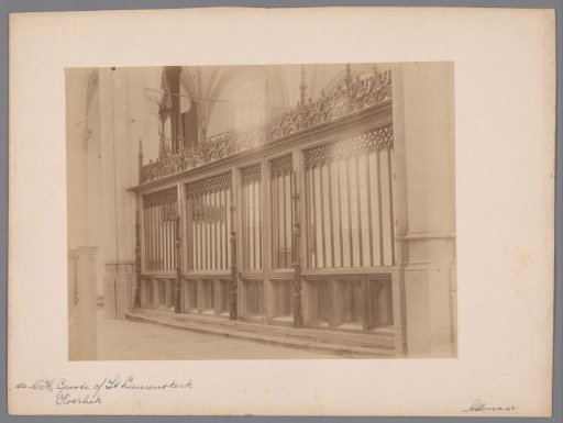 Choir screen in the Great or Saint Lawrence Church in Alkmaar