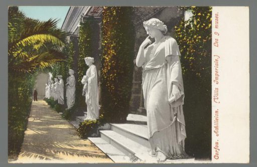 Corfu. Achilleion (Villa Imperiale). The Nine Muses