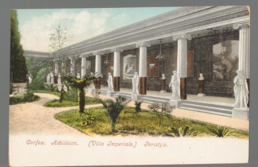 Corfu. Achilleion (Villa Imperiale). Peristyle