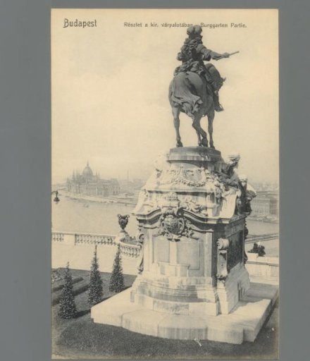 Budapest. View in the Royal Palace / Burggarten View