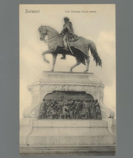 Budapest. Statue of Count Gyula Andrássy