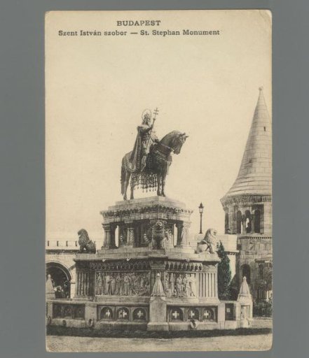 Budapest. Statue of St. Stephen / St. Stephan Monument