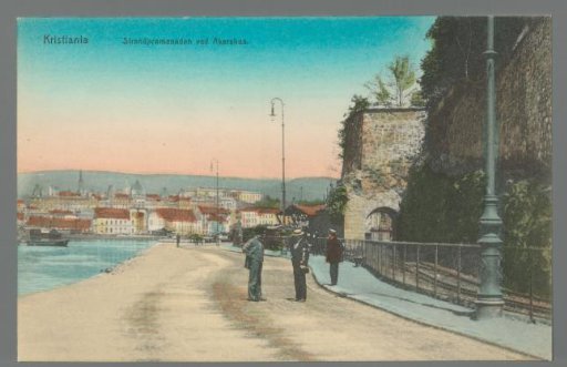 Kristiania. The Promenade by Akershus