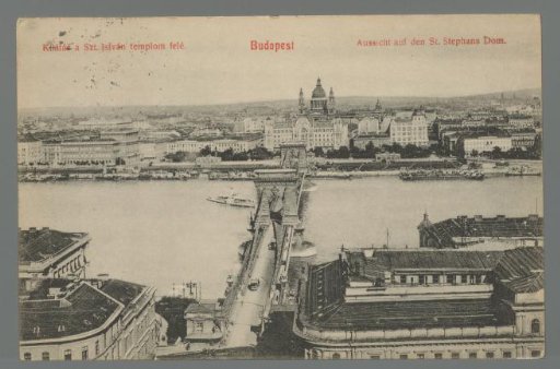 View towards St. Stephen's Church. Budapest. View of St. Stephen's Cathedral