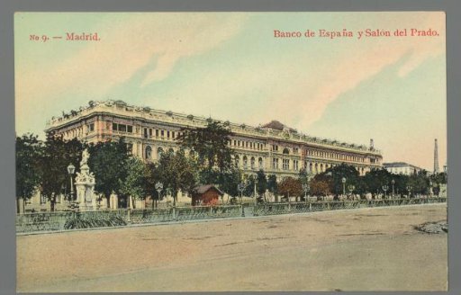 Madrid. Banco de España y Salón del Prado