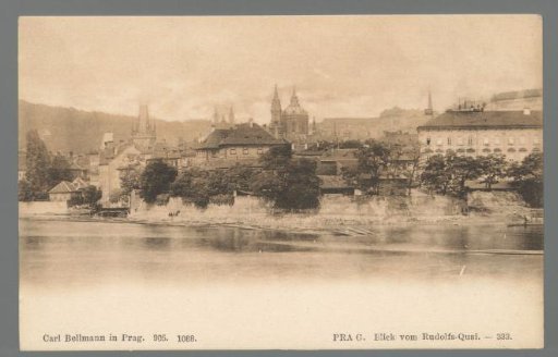 Prague. View from the Rudolfs-Quai