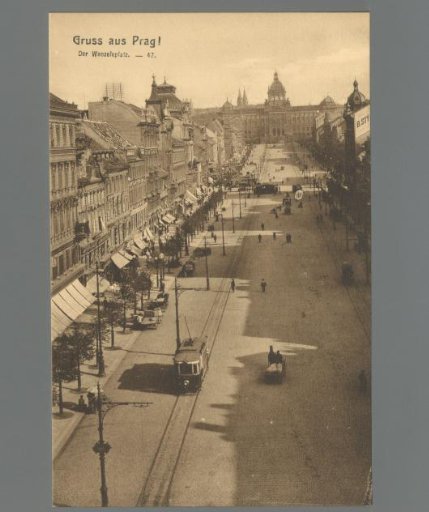Greetings from Prague! Wenceslas Square