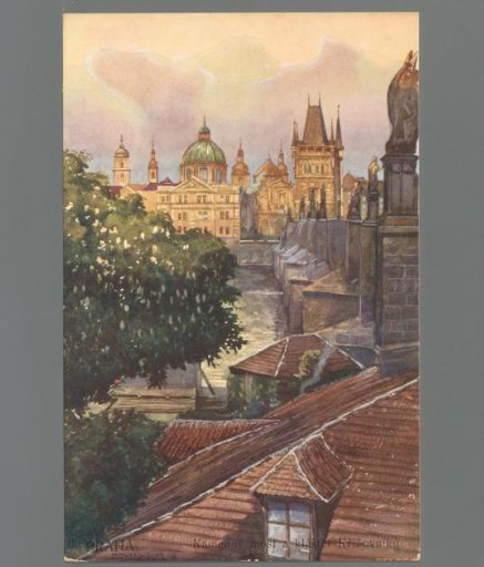 Prague. Stone Bridge, Krizovník Monastery