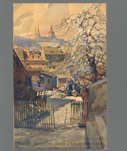 Prague. Malostranské zákoutí near Schönborn Garden