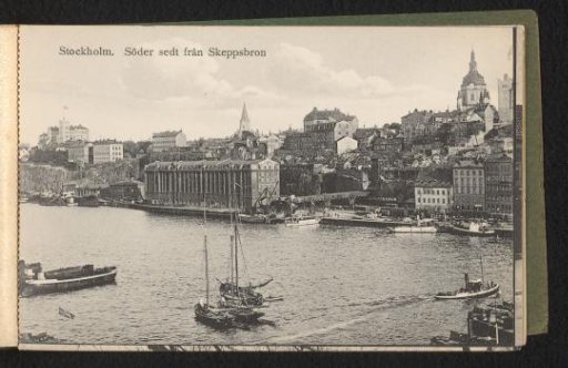 Stockholm. View of Söder from Skeppsbron