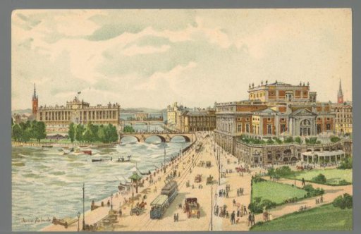 Stockholm, The Parliament House and the Royal Theatre