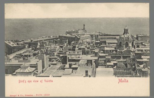 Bird's eye view of Valetta. Malta