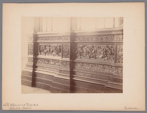Detail of choir screen in the Westerkerk in Enkhuizen